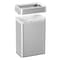 Hls Commercial 16 gal Rectangular Trash Can, Silver, Open Top, Stainless Steel, 10.24 in HLS16UOT - alternate 4